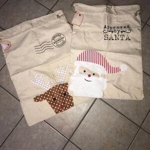 Santa Canvas Bags